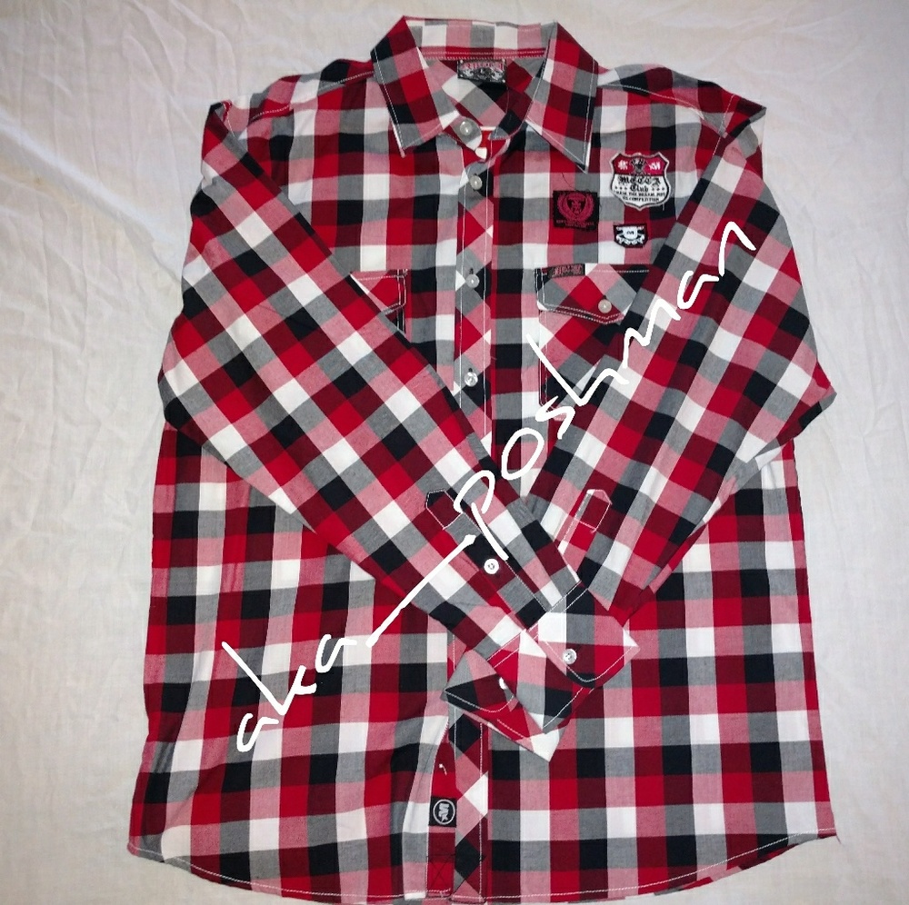 MECCA Plaid Shirt with Patches *NEW*